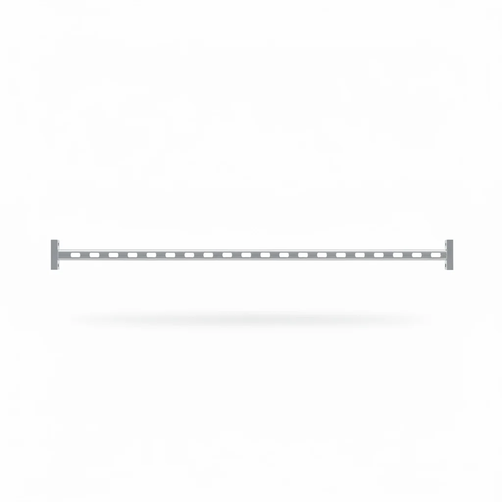 Metal hanging rail for wardrobe box